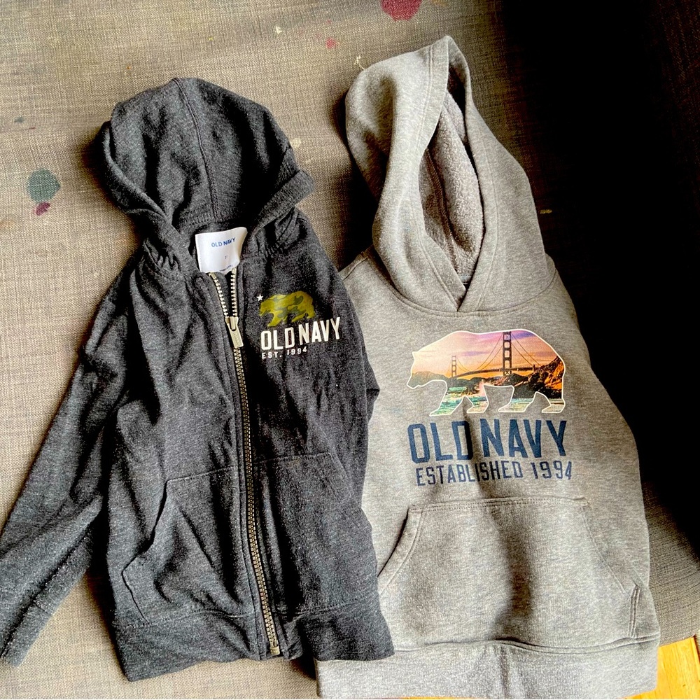 Old navy sweatshirts. 2 good condition. From a pet and smoke free home.